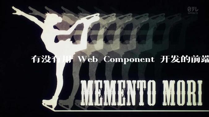 有没有用 Web Component 开发的前端框架？