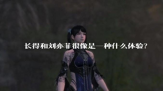 长得和刘亦菲很像是一种什么体验？